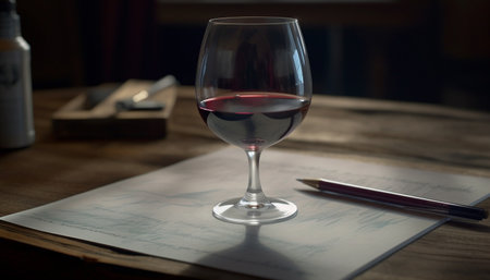 Indulge in luxury with a cabernet sauvignon at the winery generated by artificial intelligenceの素材