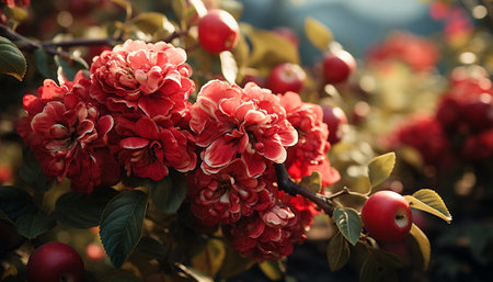 Nature beauty in a bouquet, vibrant colors, love romance generated by artificial intelligenceの素材