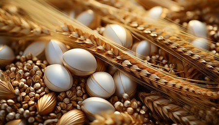 Capsule of nature food macro pill for healthy eating Organic medicine generated by artificial intelligenceの素材