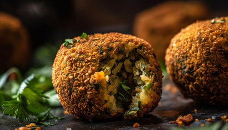 Freshness and nature combine in this healthy homemade vegetarian snack generated by artificial intelligenceの素材