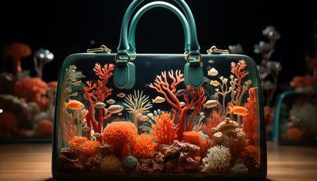 A vibrant collection of underwater elegance, a tropical journey awaits generated by artificial intelligenceの素材