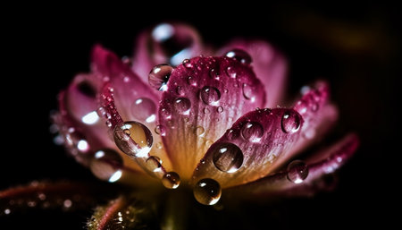 Vibrant yellow orchid reflects beauty in nature fragility outdoors generated by artificial intelligenceの素材