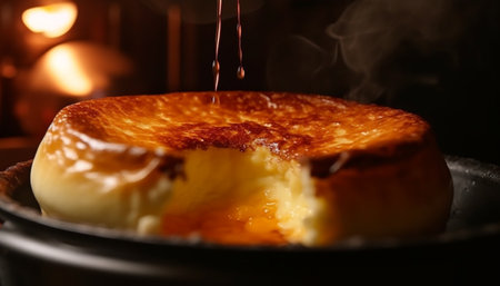 A delicious homemade dessert, cooked with love and high temperature generated by artificial intelligenceの素材