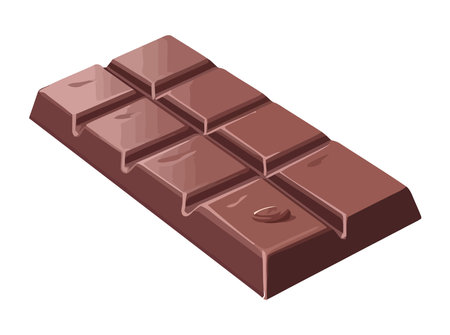 Gourmet chocolate bar icon, isolatedのイラスト素材