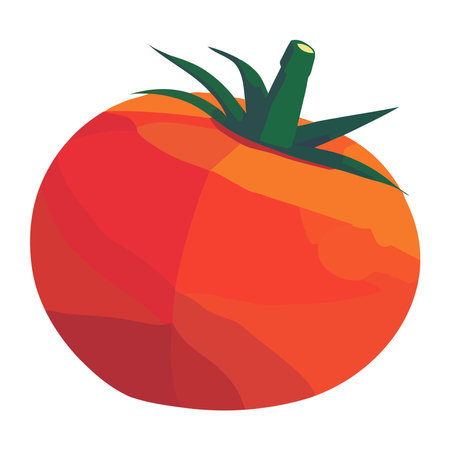 Juicy tomato vegetables, ripe for healthy eatingのイラスト素材