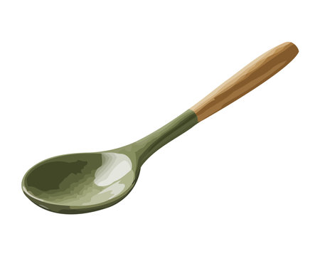 Wooden spoon, kitchen equipment iconのイラスト素材