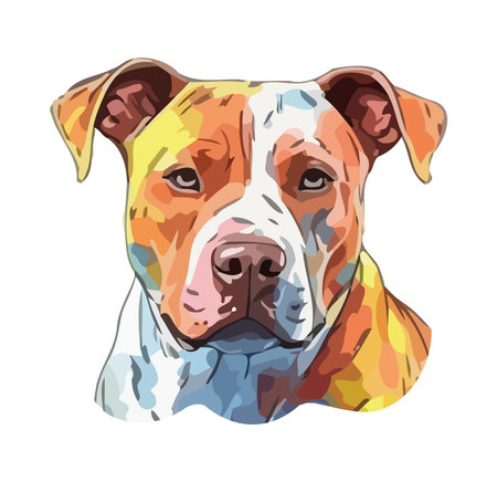 Cute puppy, watching with loyalty Purebredのイラスト素材