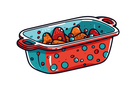 Sweet meal in a tray iconのイラスト素材