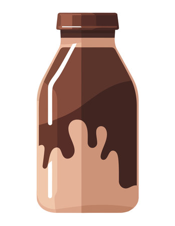 Organic chocolate jar icon, vector illustration designのイラスト素材