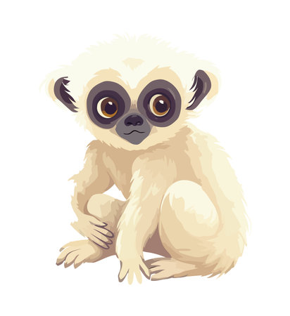 Lemur animal wild iconのイラスト素材