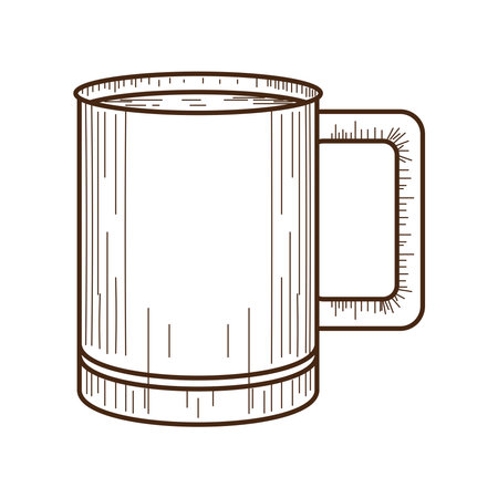 hot coffee mug iconのイラスト素材