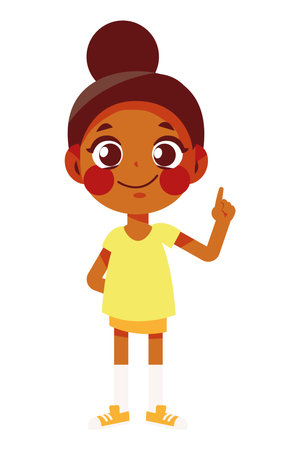 girl speaking cute iconのイラスト素材