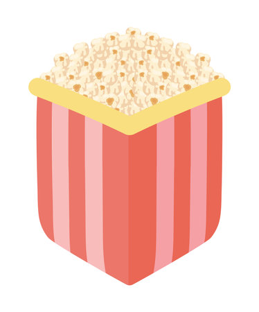 pop corn in a boxのイラスト素材
