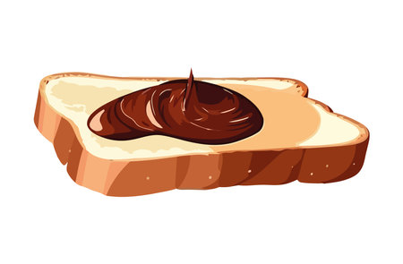 Sweet chocolate dessert baked with organic flourのイラスト素材