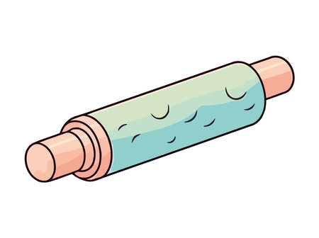 Shiny metal cylinder with sharp needle tipのイラスト素材