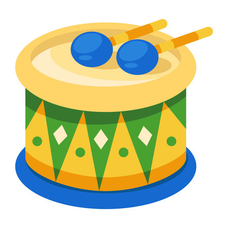 drum festive instrument iconのイラスト素材
