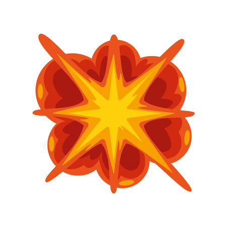 explosion effect bomb iconのイラスト素材