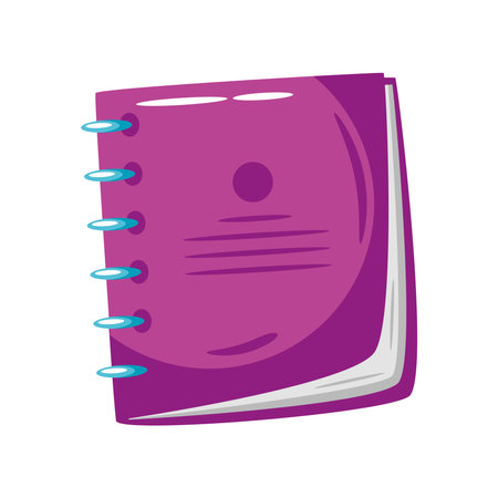 notepad school supply iconのイラスト素材