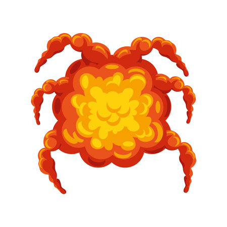 explosion effect shiny iconのイラスト素材