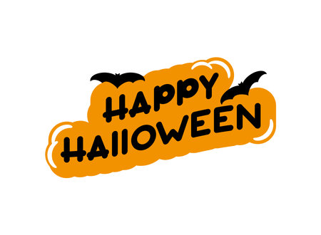 halloween lettering typefaceのイラスト素材