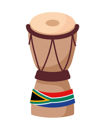 heritage day african drumのイラスト素材