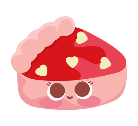 autumn kawaii cakeのイラスト素材