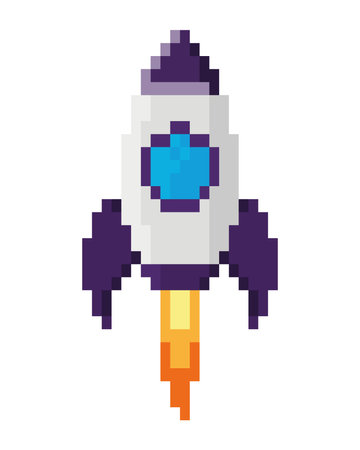 battle ship pixels iconのイラスト素材