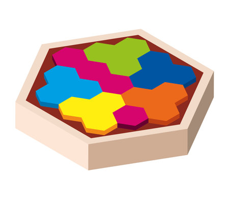 puzzle pieces solutionのイラスト素材