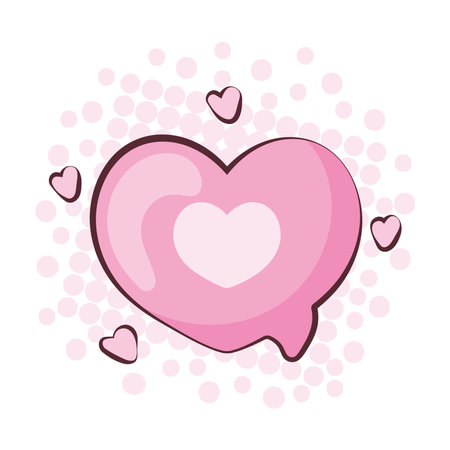 love pop art styleのイラスト素材