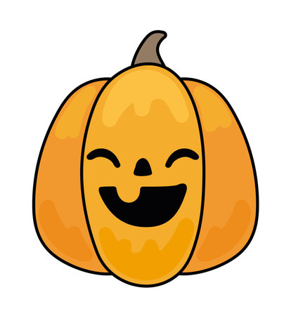 halloween pumpkin happyのイラスト素材