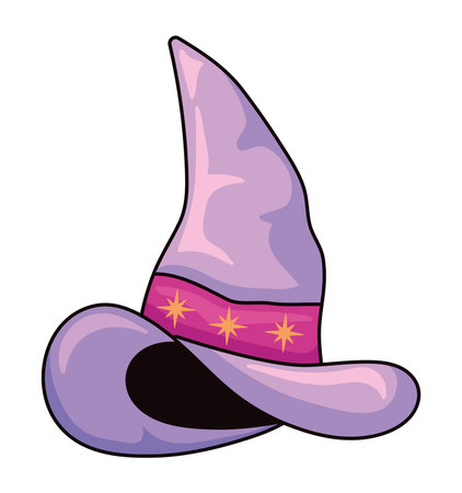 halloween witch hat designのイラスト素材