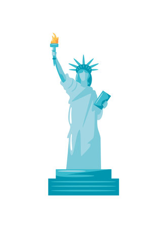 statue of liberty iconのイラスト素材