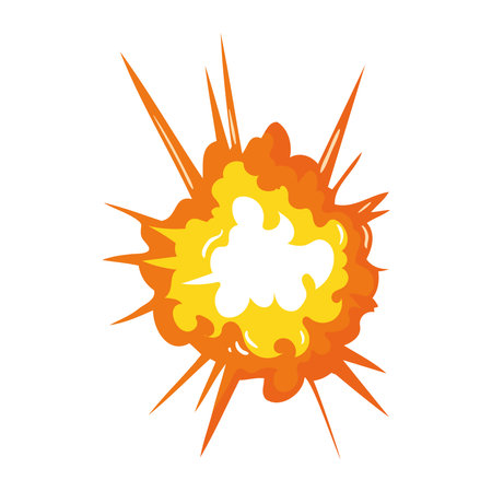 explosion effect flareのイラスト素材