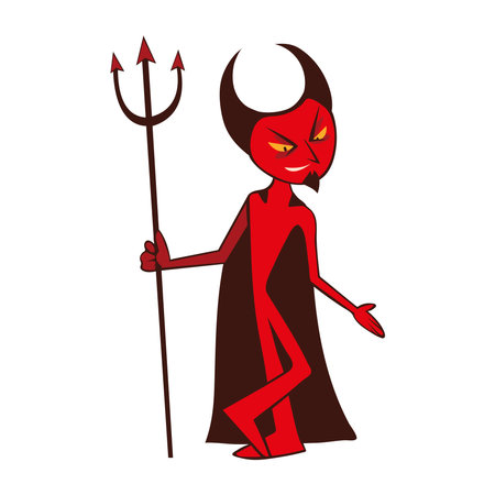 halloween character devilのイラスト素材
