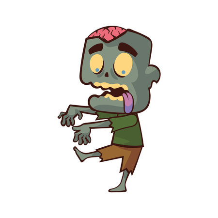 halloween character scary zombieのイラスト素材