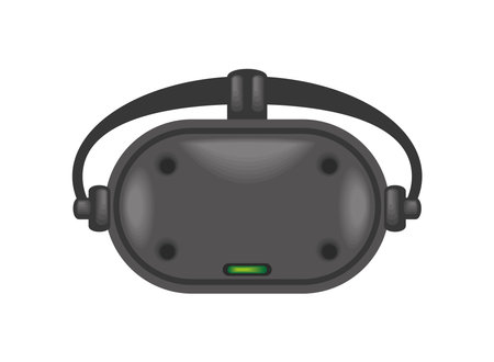 vr technology isolatedのイラスト素材