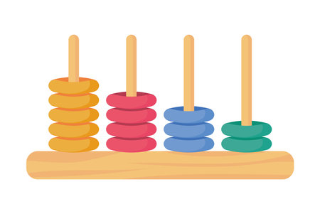 blocks wooden toyのイラスト素材