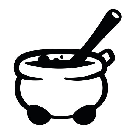 halloween icon cauldronのイラスト素材