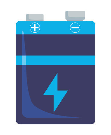 battery blue colorのイラスト素材