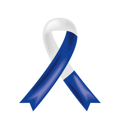 israel flag in ribbonのイラスト素材