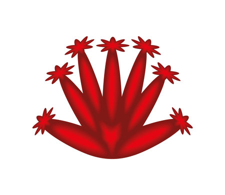 sea life coral reefのイラスト素材