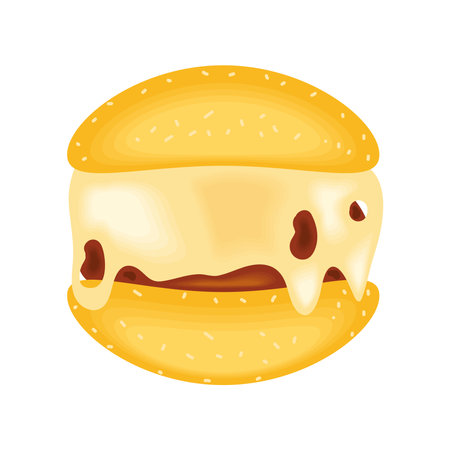 gourmet burger and cheeseのイラスト素材