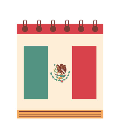 revolucion mexicana calendarのイラスト素材