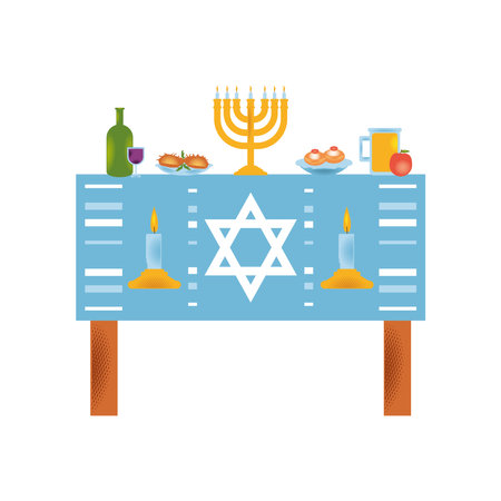 hanukkah jewish celebrationのイラスト素材