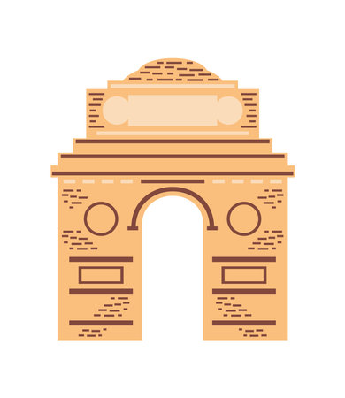 india gate monumentのイラスト素材