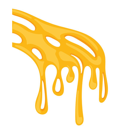 cheese sliced melted ingredientのイラスト素材