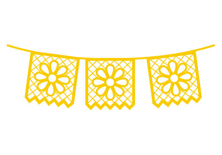 garland decoration partyのイラスト素材