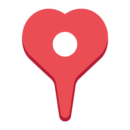 pin icon location isolated templateのイラスト素材