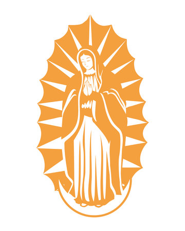 virgen de guadalupe traditionalのイラスト素材