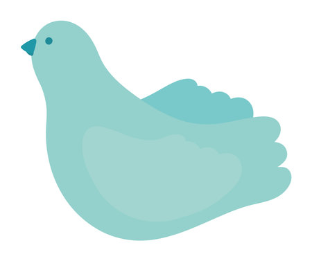 dove animal isolated on whiteのイラスト素材